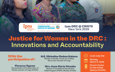 Advancing Justice for Women in the DRC: Innovation, Accountability, and Sexual and Reproductive Health and Rights